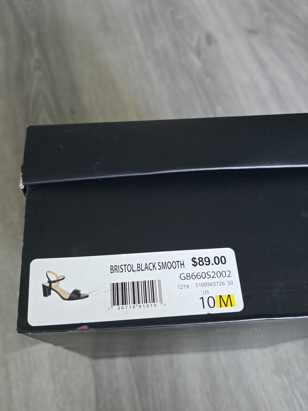 Naturalizer Black Block Heel Sandals with Ankle Strap - Picture 6 of 6